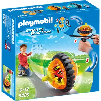 Playmobil Конструктор Оранжевый гонщик на роликах