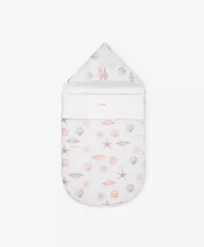 Конверт для девочки утепленный трикотажный мультицвет Gulliver