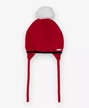 Красная вязаная шапка Gulliver (48-50)