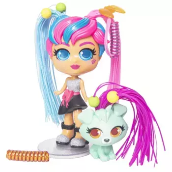 Кукла Неоновая Феерия Милли с питомцем Кёрли гёрлс