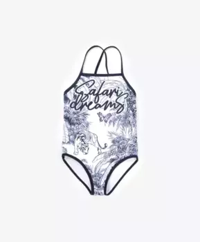 Купальник слитный белый Gulliver (122-128)