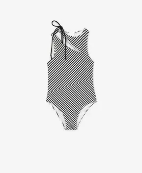 Купальник слитный детский в полоску Gulliver