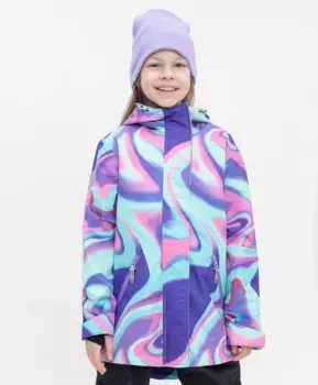 Куртка демисезонная с мембраной сиреневая Button Blue (140)