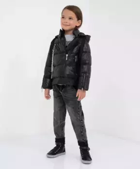 Куртка-косуха демисезонная с отстегивающимся капюшоном Gulliver (98)