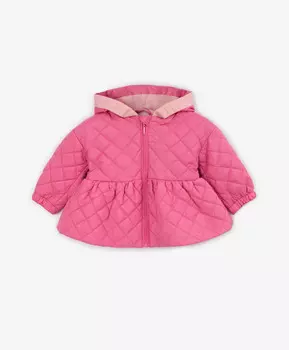 Куртка с градиентным цветовым переходом розовая для девочек Gulliver (80-48)