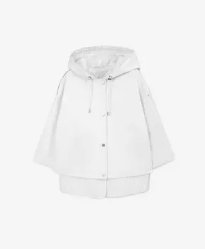 Куртка силуэта оверсайз на подстежке белая GLVR (XL)