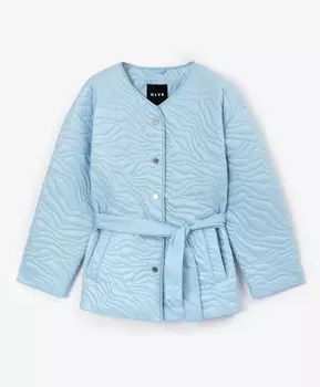 Куртка тонкая без воротника голубая GLVR (XL)