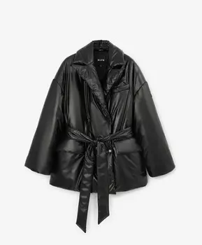 Куртка утепленная пиджачного кроя черная GLVR (XS)