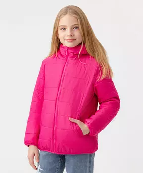 Куртка утепленная с капюшоном розовая Button Blue (98)