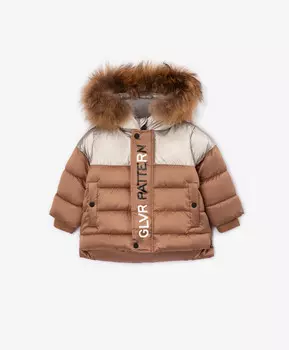 Куртка зимняя коричневая Gulliver (98)