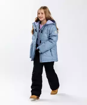 Куртка зимняя серая Button Blue (146)