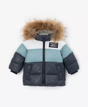 Куртка зимняя стёганая мультицвет для мальчика Gulliver (92-52)