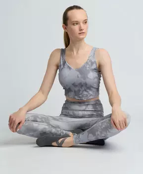 Леггинсы с широким поясом для женщины серые Jumkey