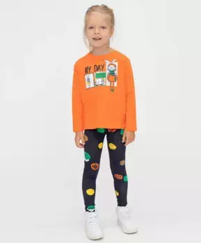 Леггинсы синие в горох Button Blue (104)