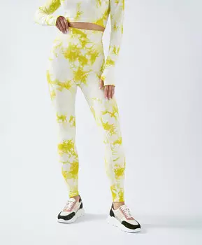 Леггинсы спортивные с поддержкой ягодиц для женщины салатовые Jumkey