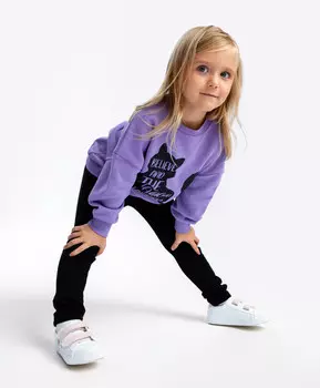 Леггинсы утепленные черные Button Blue (98)