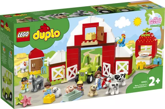 LEGO DUPLO Конструктор "Фермерский трактор, домик и животные"