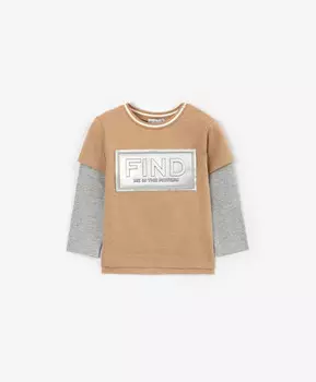 Лонгслив бежевый Gulliver (92)