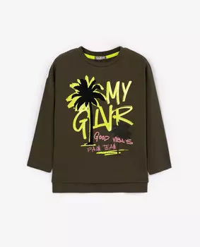 Лонгслив цвета хаки Gulliver (134)