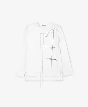 Лонгслив для мальчика с принтом белый Gulliver (140)