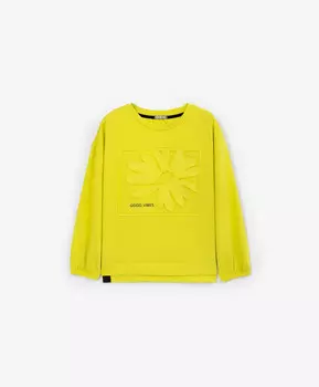 Лонгслив лаймового цвета Gulliver (170)