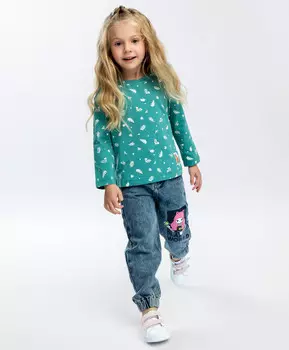 Лонгслив с длинным рукавом зеленый Button Blue (128)