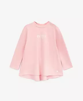 Лонгслив трапециевидной формы розовая для девочки Gulliver (80-48)