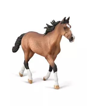 Лошадь стандартбредный жеребец иноходец (коричневый), XL