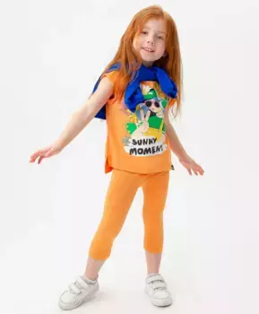 Лосины оранжевые Button Blue (104)