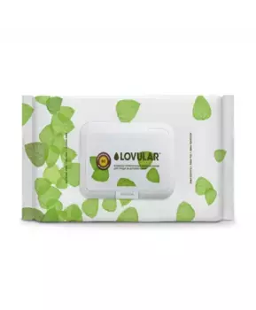 LOVULAR Влажные фито-салфетки, 80 шт/уп