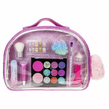 Lukky Бьюти-дизайн набор в косметичке-чемоданчике с плюшевым брелоком "Единорог"