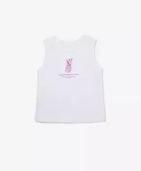 Майка белая для девочек Gulliver (86-92)