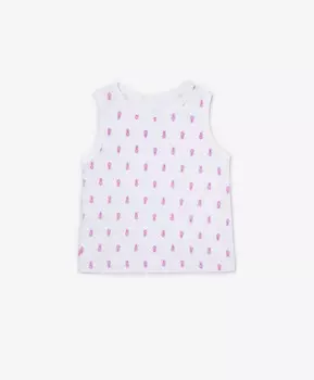 Майка белая для девочек Gulliver (86-92)