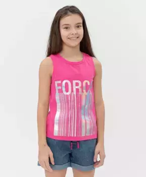 Майка Button Blue цвета фуксии (158)