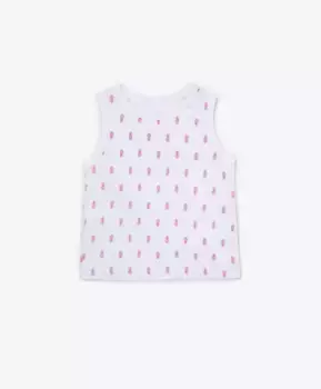 Майка белая для девочек Gulliver (74-80)