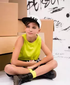 Майка с силиконовым принтом салатовая Gulliver (152)