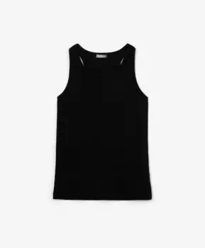 Майка трикотажная черная Gulliver (146)