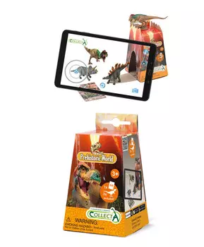 Мини Набор Collecta Вулкан с фигурками динозавров