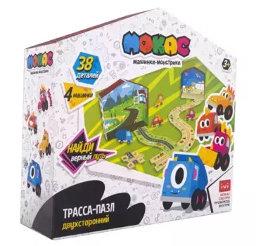 Игровой набор Мокас Трасса-пазл 38 элементов