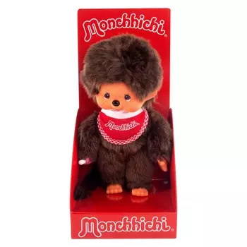 Monchhichi 20 см мальчик в красном слюнявчике
