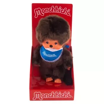 Monchhichi 20 см мальчик в синем слюнявчике