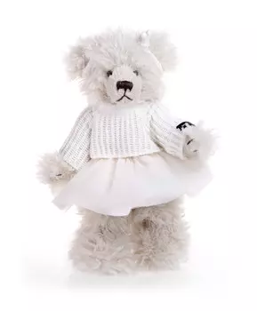 Мягкая игрушка Мишка дочка Roberto Moretti молочный 25 см