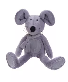 Мягкая игрушка Мышка в шарфе, 42 см