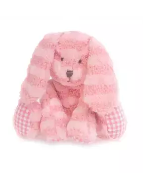Мягкая игрушка Зайка кудрявый розовый
