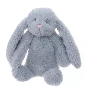 Мягкая игрушка Зайка серо-голубой, 30 см