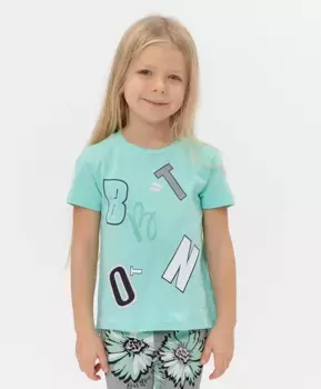 Мятная футболка Button Blue (98)