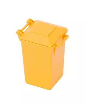 Мусорный контейнер жёлтый