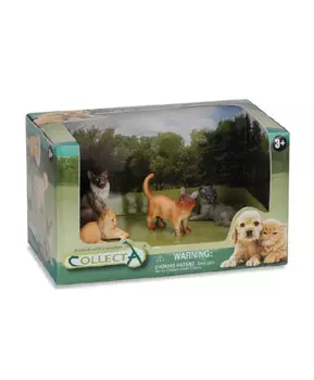 Набор Collecta кошки и собаки 4 шт.