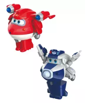 Набор из 2х мини-трансформеров Джетт и Пол Супер Крылья