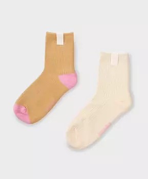 Набор из двух пар высоких носков мультицвет для девочки Button Blue (20-22)